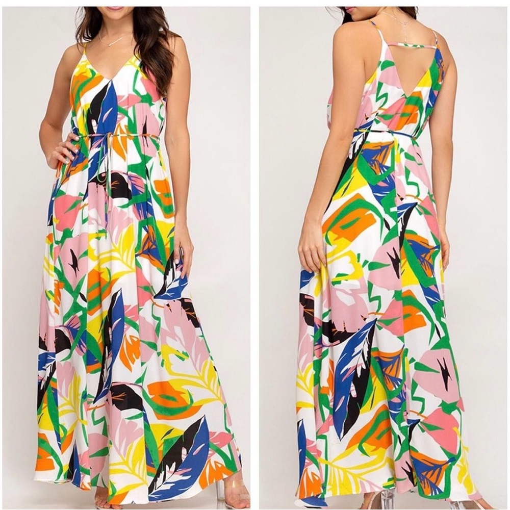 Bright Multicolor Maxi Dress